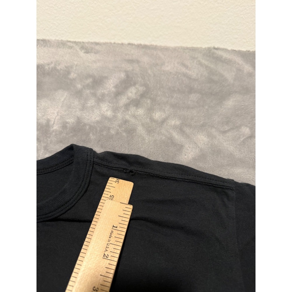 Buck Mason T-Shirt Mens 21x25 L Black Short Sleeve Crew Neck Cotton USA Made - Picture 2 of 6